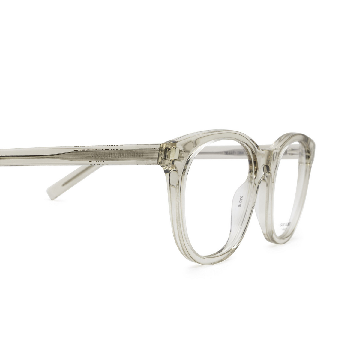 Saint Laurent® Square Eyeglasses: SL 471 color Beige 004 - 3/4.