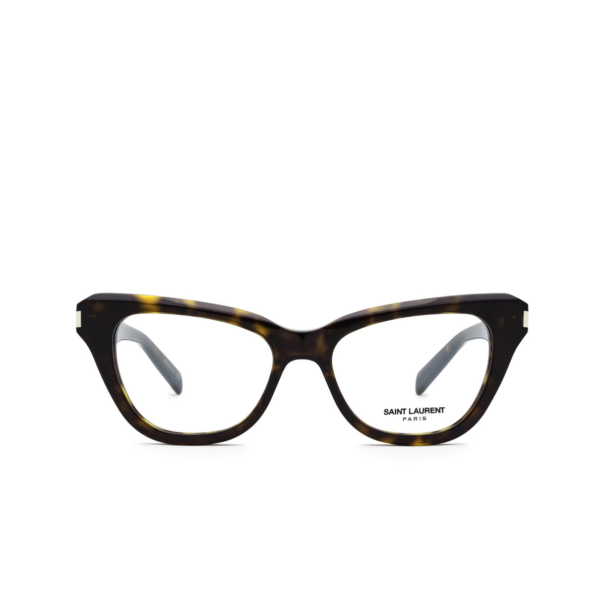 Saint Laurent SL 472 Eyeglasses 002 Dark Havana - front view