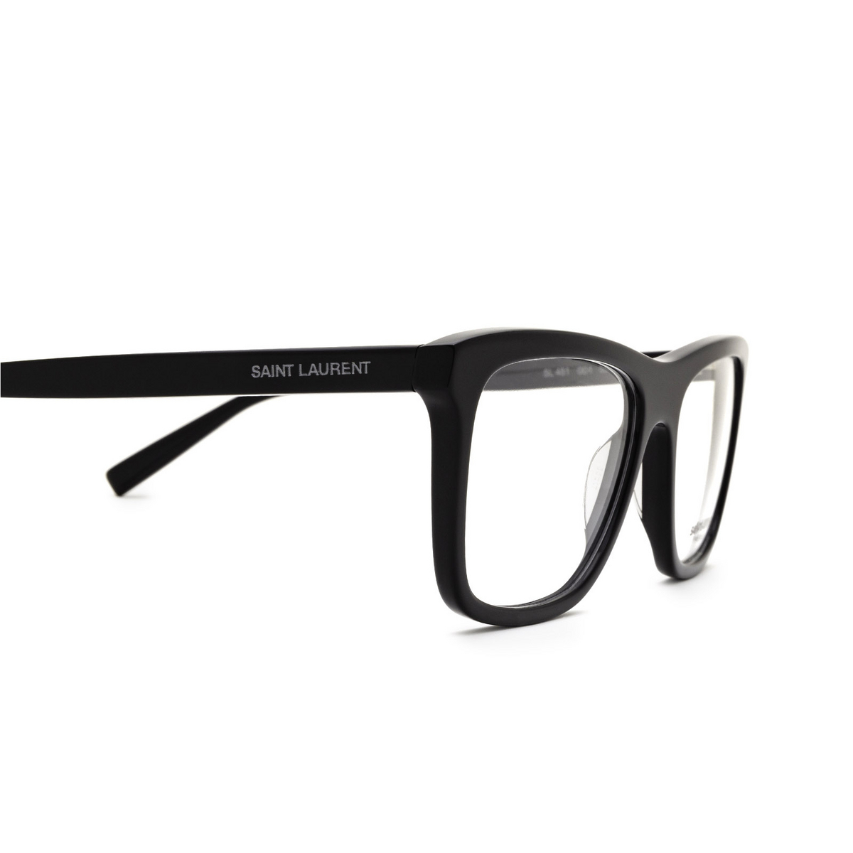 Saint Laurent® Rectangle Eyeglasses: SL 481 color Black 001 - 3/3.