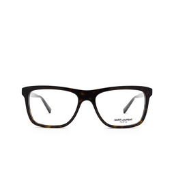 Saint Laurent® Rectangle Eyeglasses: SL 481 color Dark Havana 002.