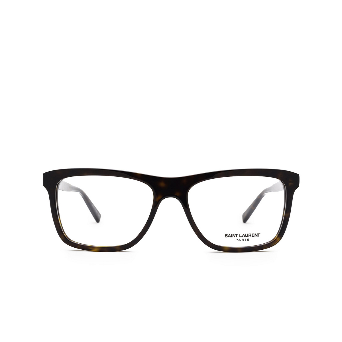 Saint Laurent SL 481 Eyeglasses 002 Dark Havana - front view