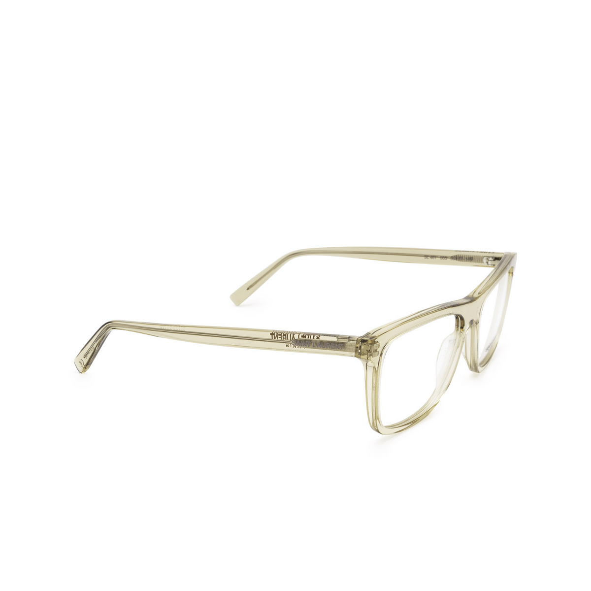 Saint Laurent SL 481 Eyeglasses 003 Yellow - three-quarters view