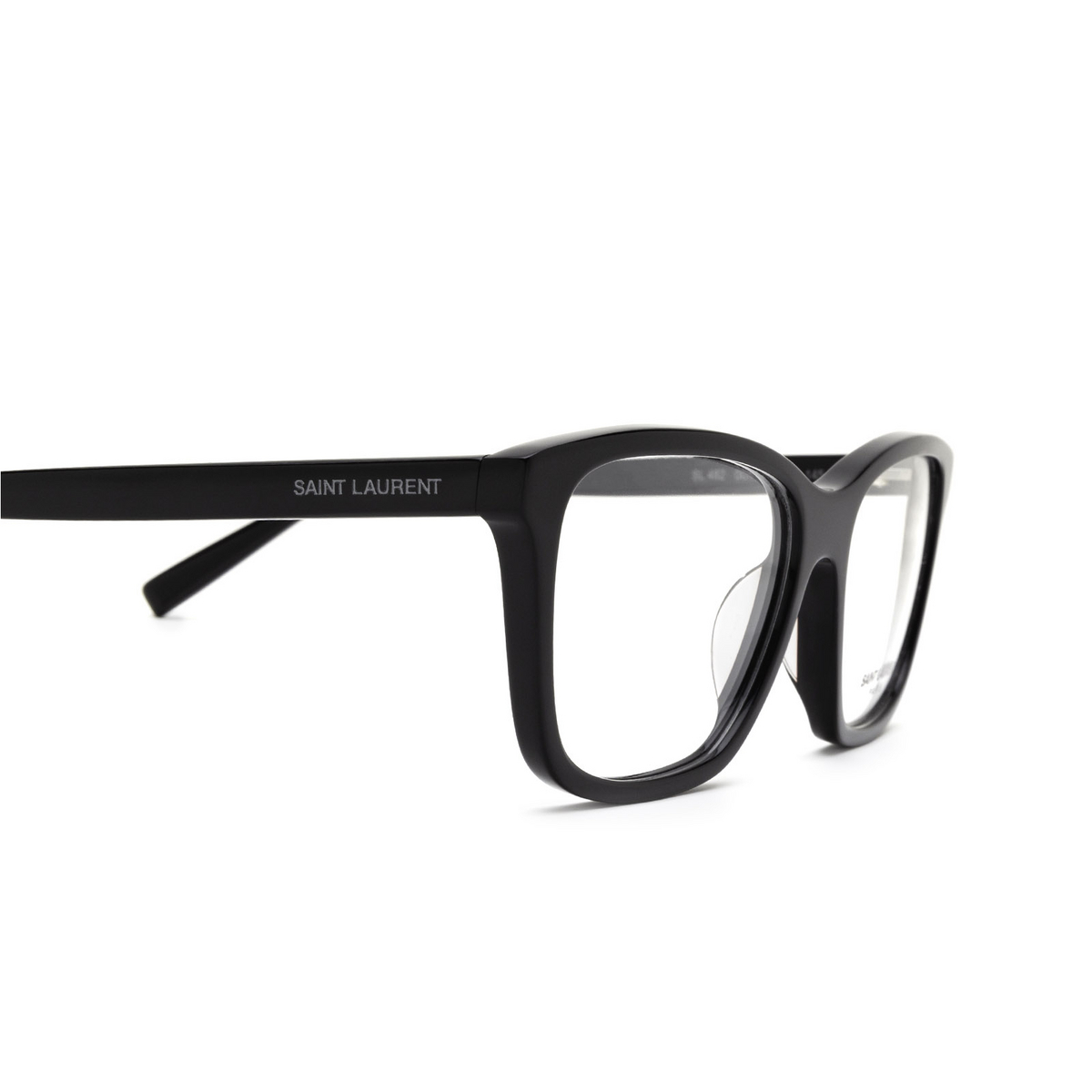 Saint Laurent® Rectangle Eyeglasses: SL 482 color Black 001 - 3/3.