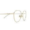 Saint Laurent® Round Eyeglasses: SL 484 color Gold 003 - product thumbnail 3/4.