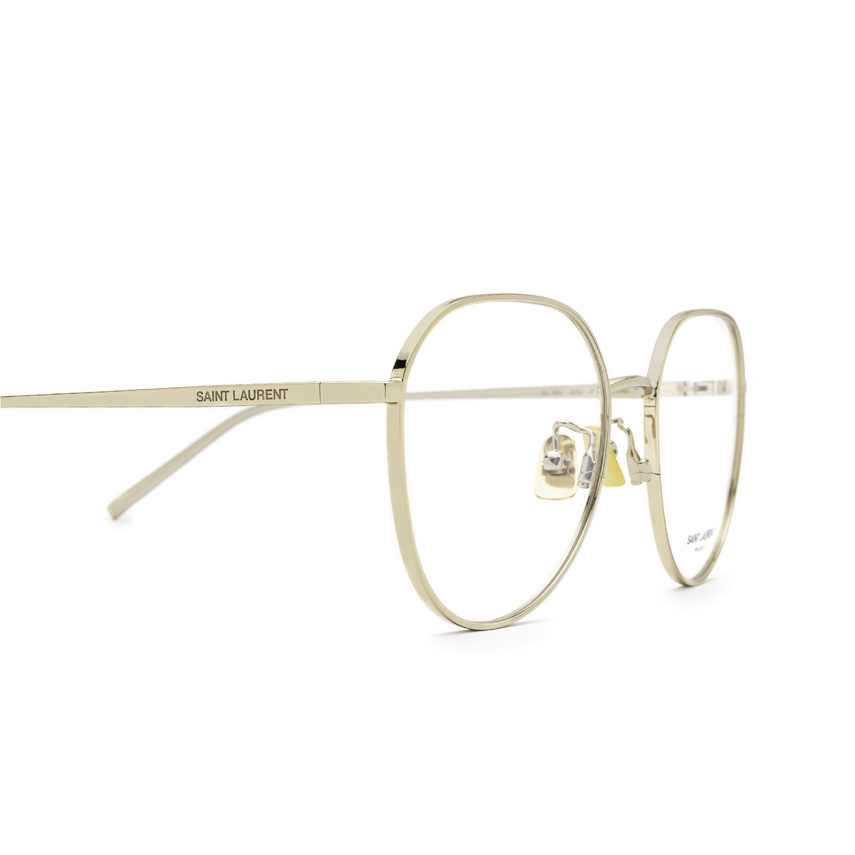 Saint Laurent® Round Eyeglasses: SL 484 color Gold 003 - 3/4.