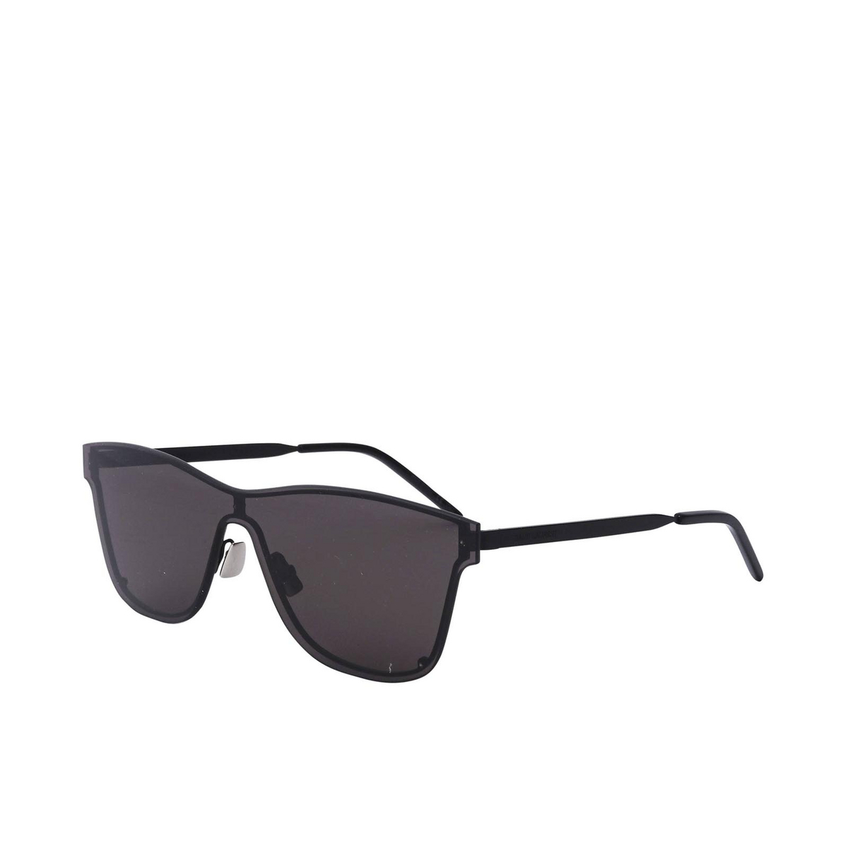 Saint Laurent® Mask Sunglasses: SL 51 MASK color Black 001 - three-quarters view.
