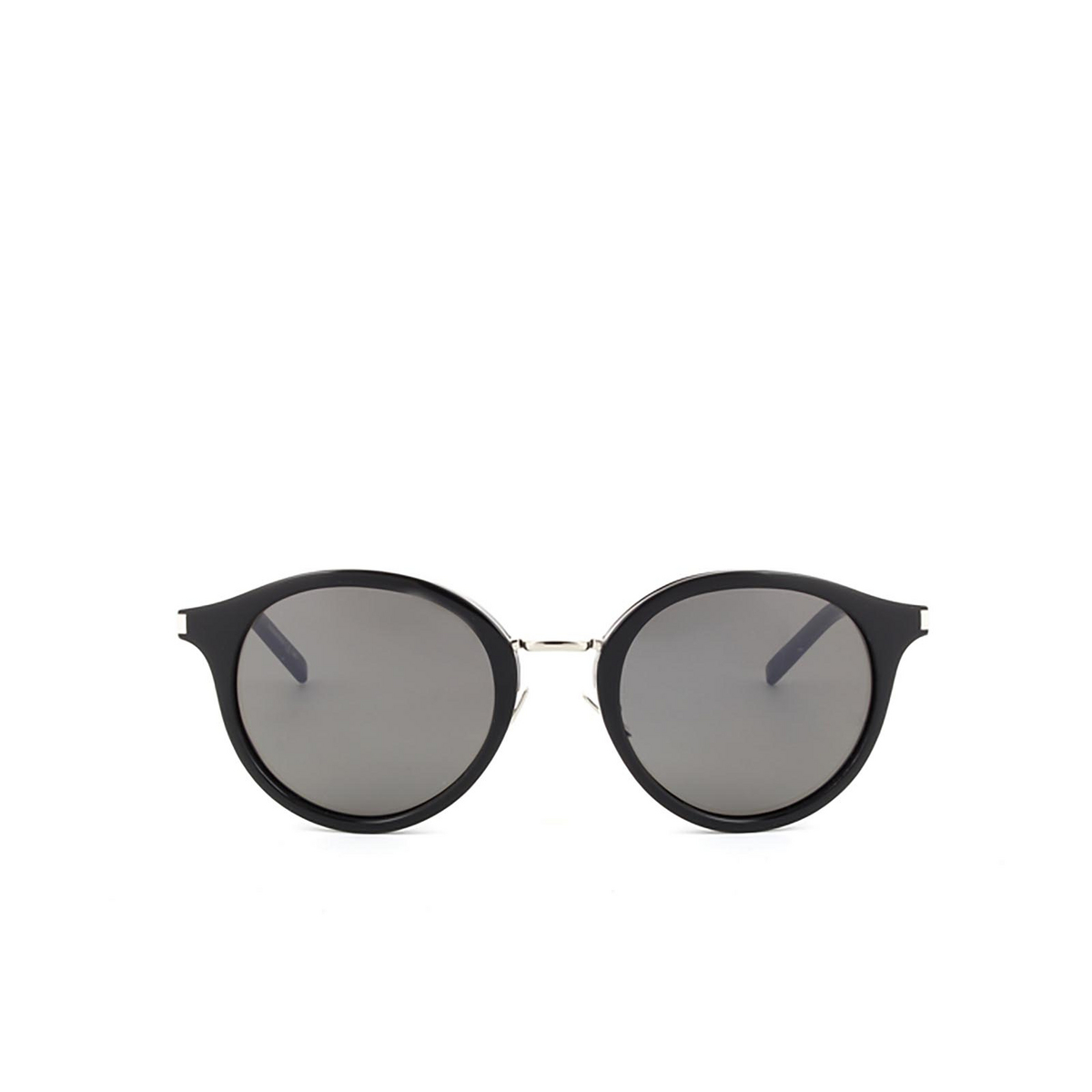 Saint Laurent® Round Sunglasses: SL 57 color 002 Black - product thumbnail 1/3