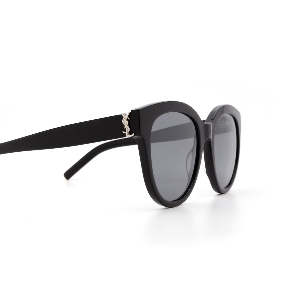 Saint Laurent® Round Sunglasses: SL M29 color Black 002 - 3/3.