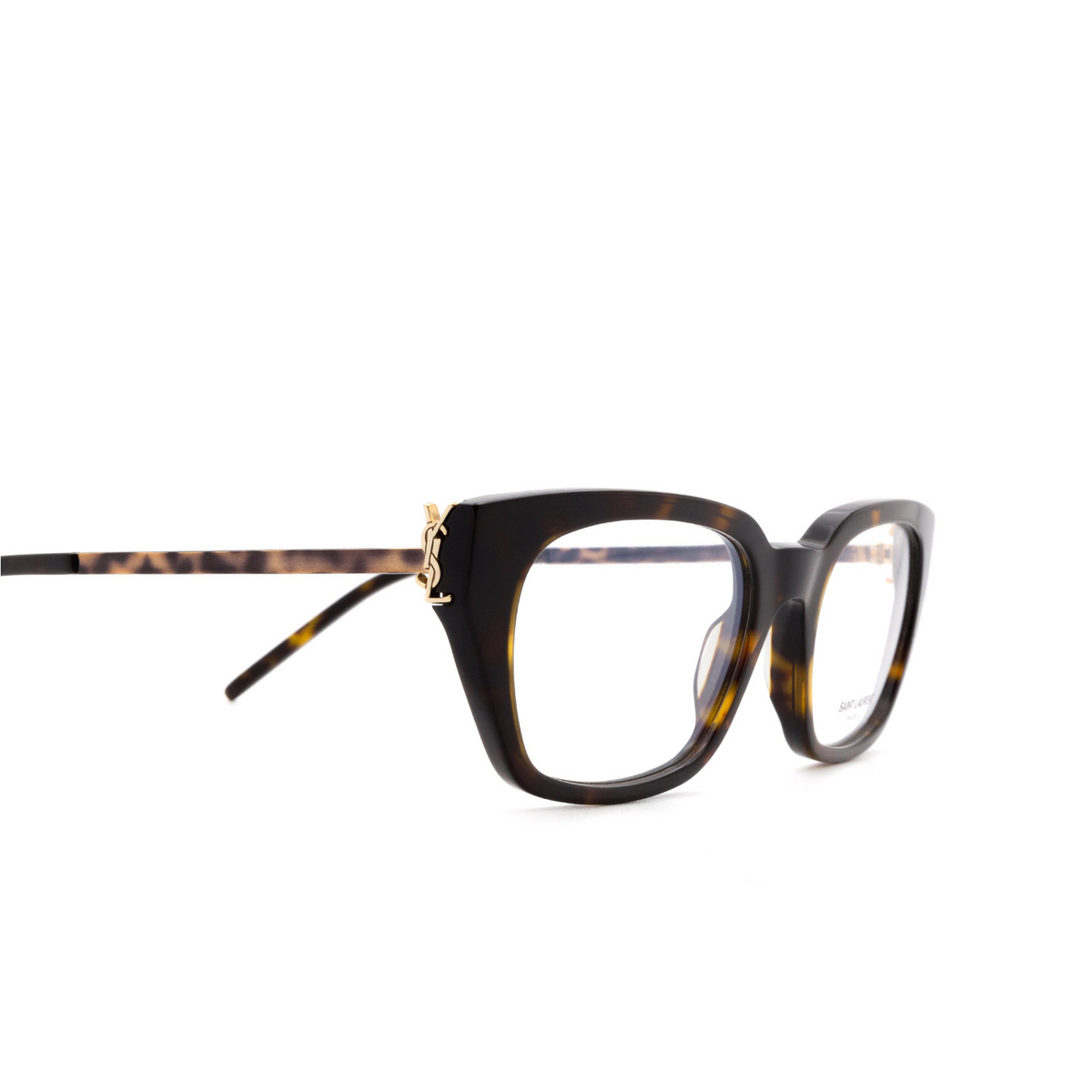 Saint Laurent® Cat-eye Eyeglasses: SL M48 color Havana 004 - 3/3.