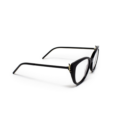 Saint Laurent SL M48_A Korrektionsbrillen 002 black - Dreiviertelansicht