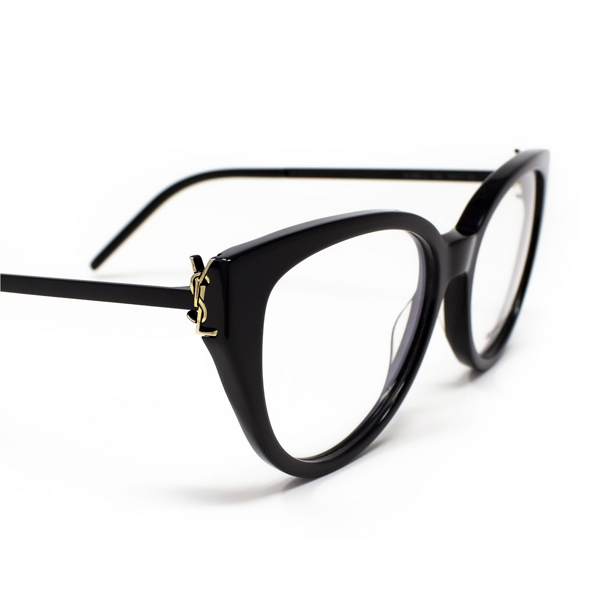 Saint Laurent SL M48_A Eyeglasses 002 Black - 3/4
