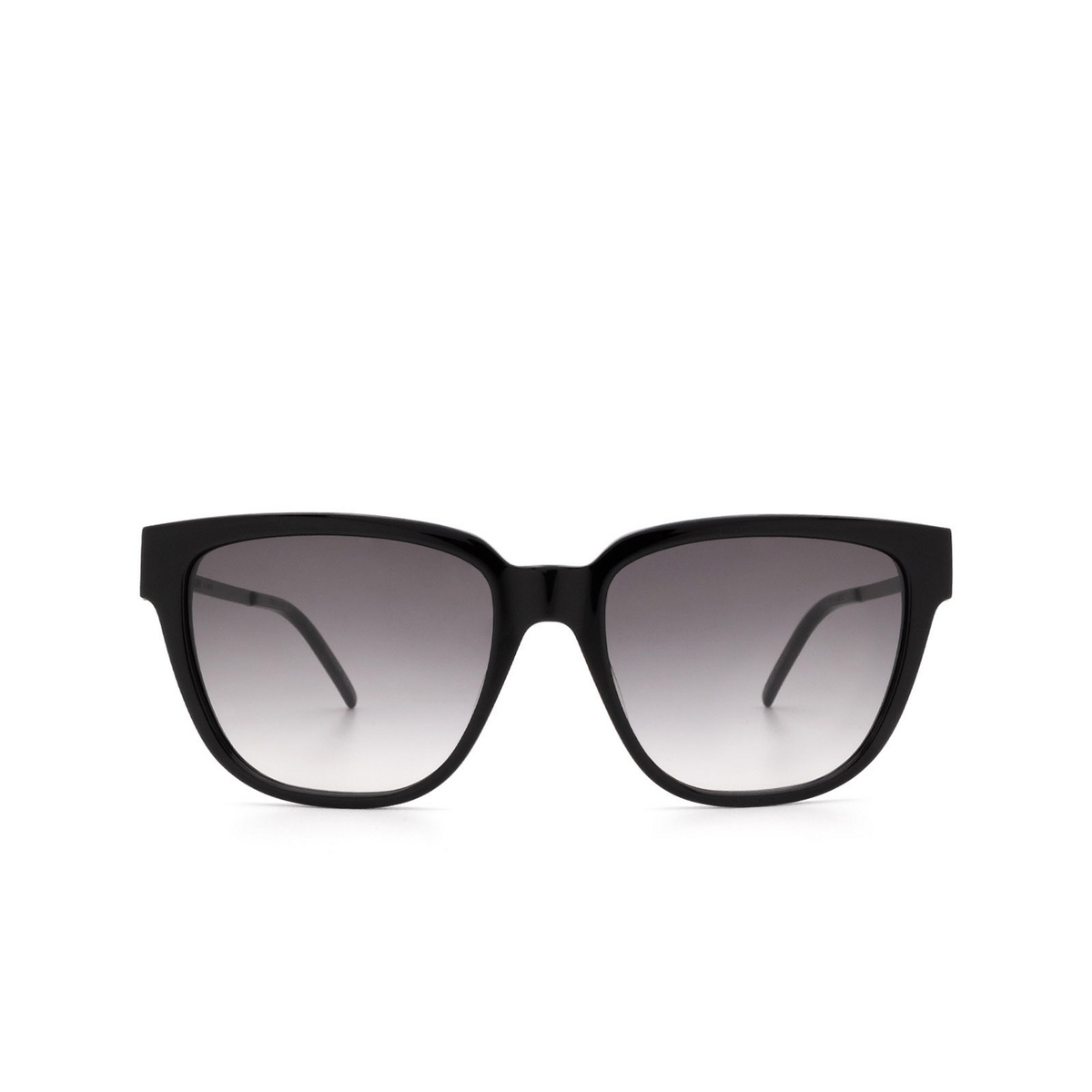 Saint Laurent® Square Sunglasses: SL M48S color 002 Black - product thumbnail 1/3