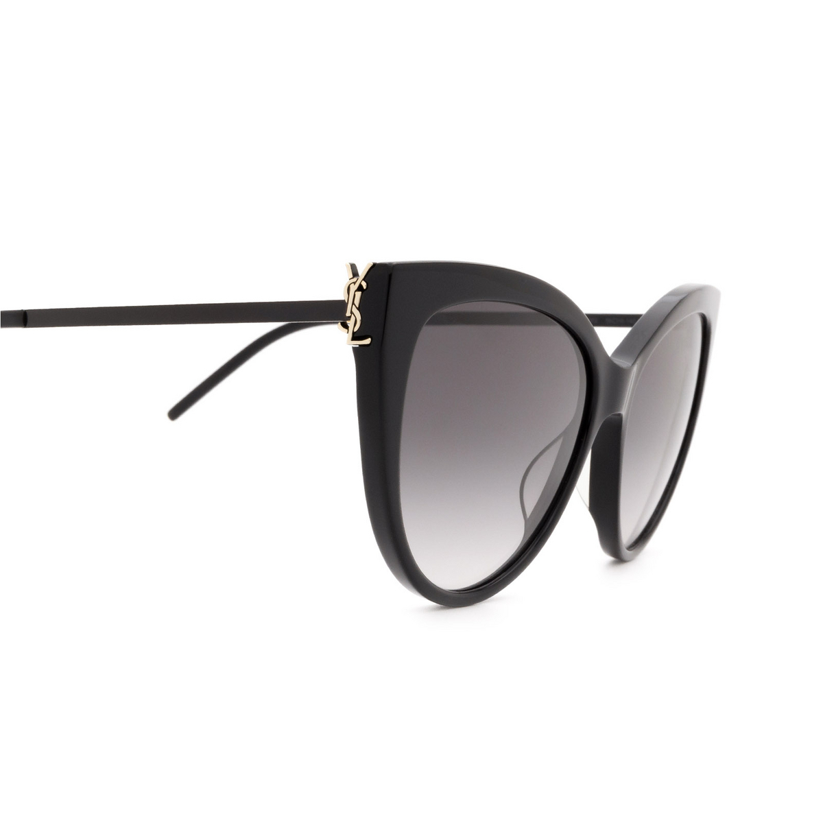 Saint Laurent® Cat-eye Sunglasses: SL M48S_A color 002 Black - 3/3