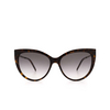 Saint Laurent SL M48S_A Sunglasses 004 dark havana - product thumbnail 1/5