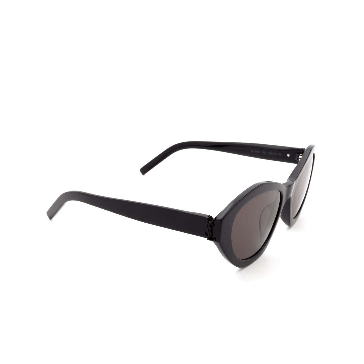 Saint Laurent® Irregular Sunglasses: SL M60 color 001 Black - product thumbnail 2/3