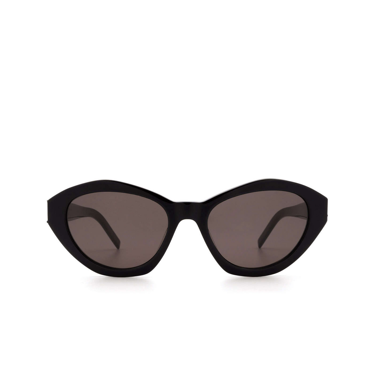 Saint Laurent® Irregular Sunglasses: SL M60 color 001 Black - product thumbnail 1/3