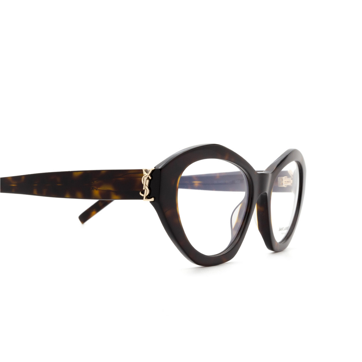 Saint Laurent® Irregular Eyeglasses: SL M60 OPT color Havana 002 - 3/3.