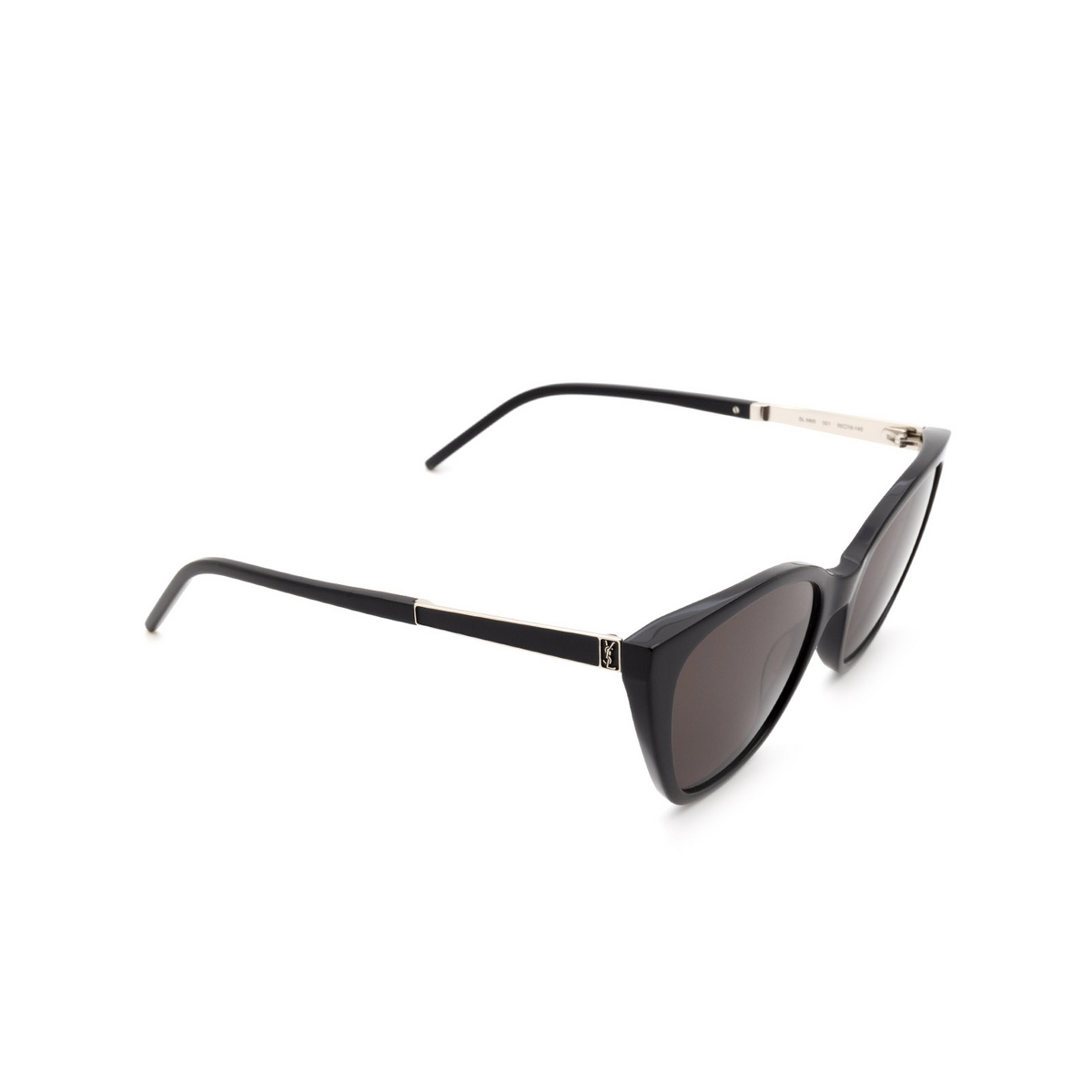 Saint Laurent® Cat-eye Sunglasses: SL M69 color Black 001 - product thumbnail 2/3.
