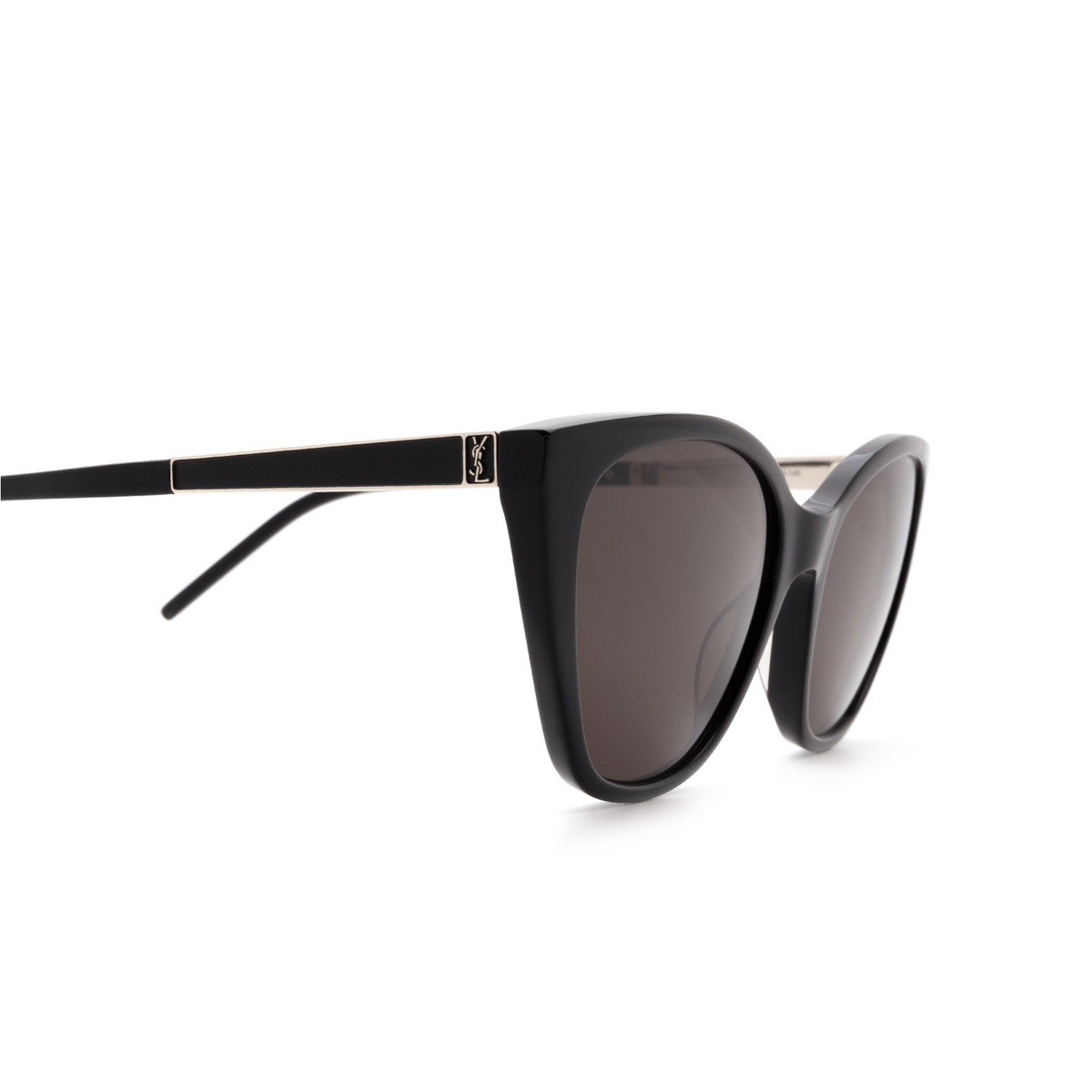 Saint Laurent® Cat-eye Sunglasses: SL M69 color 001 Black - product thumbnail 3/3
