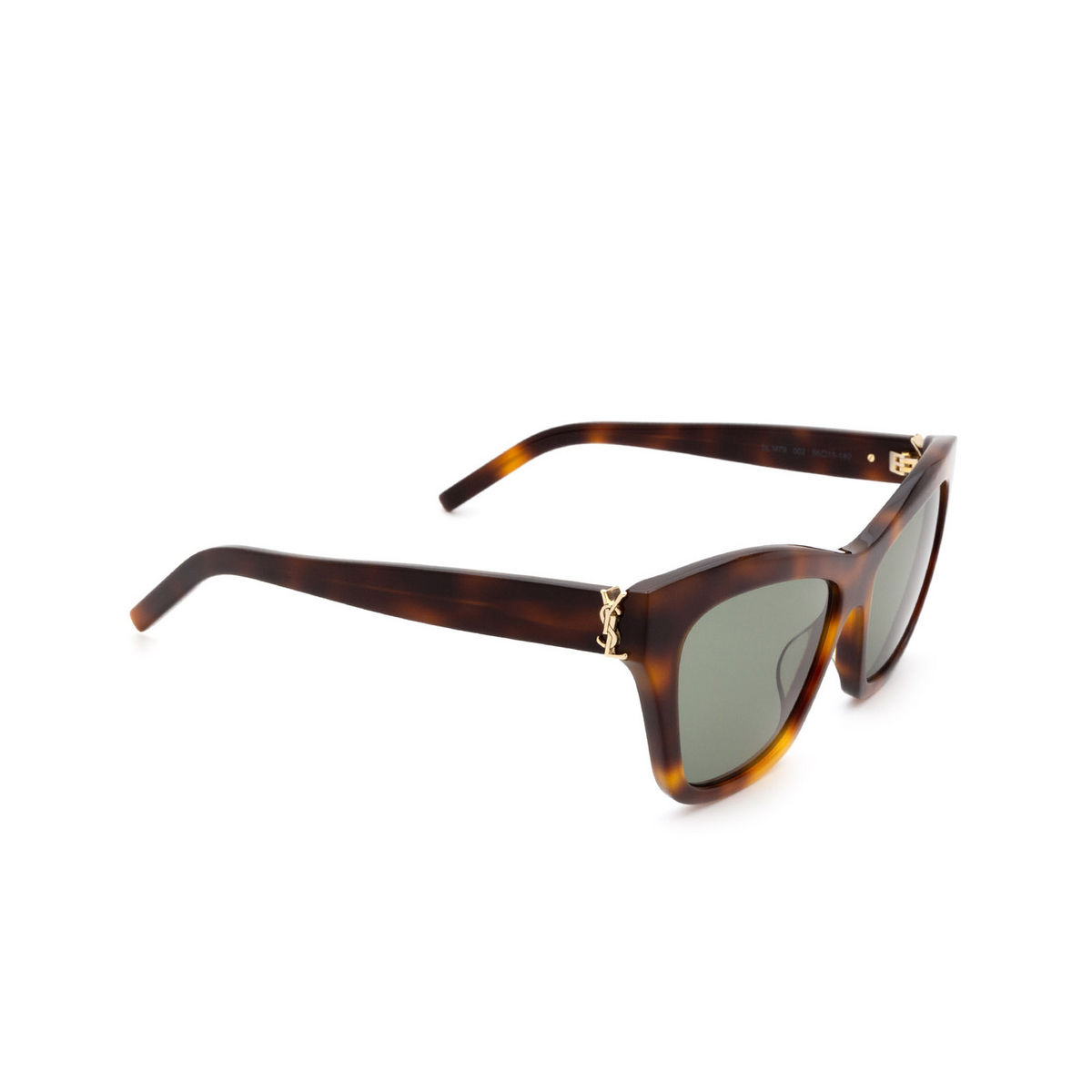 Saint Laurent® Cat-eye Sunglasses: SL M79 color 002 Havana - product thumbnail 2/3