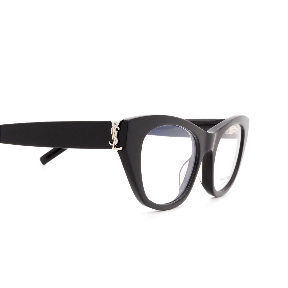 Saint Laurent® Cat-eye Eyeglasses: SL M80 color Black 001 - 3/3.