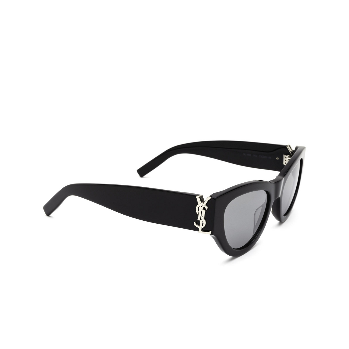 Saint Laurent SL M94 Sunglasses 002 Black - three-quarters view