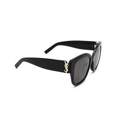 Gafas de sol Saint Laurent SL M95/F 001 black - Vista tres cuartos