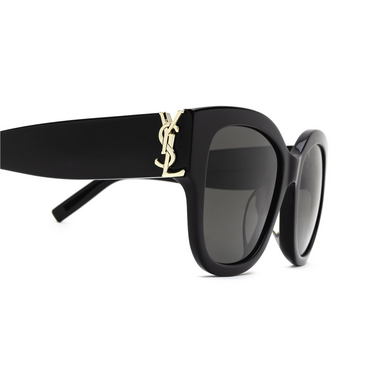 NEW! SAINT LAURENT SL M95/F black oversized black lens gold YSL sunglasses