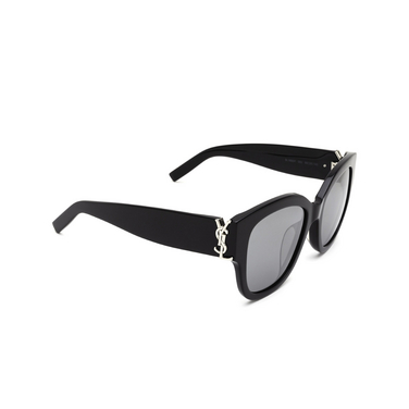 Gafas de sol Saint Laurent SL M95/F 002 black - Vista tres cuartos