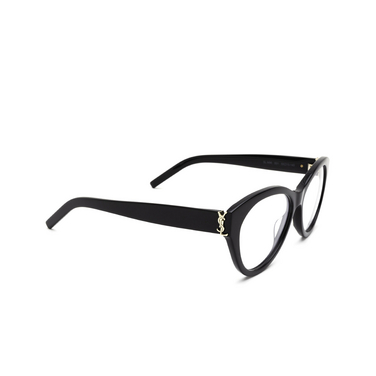 Saint Laurent SL M96 Eyeglasses 001 black - three-quarters view
