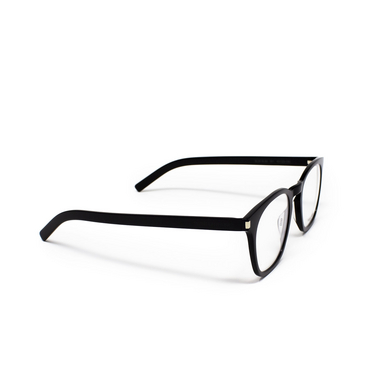 Saint Laurent SL 30 SLIM Eyeglasses 001 black - three-quarters view