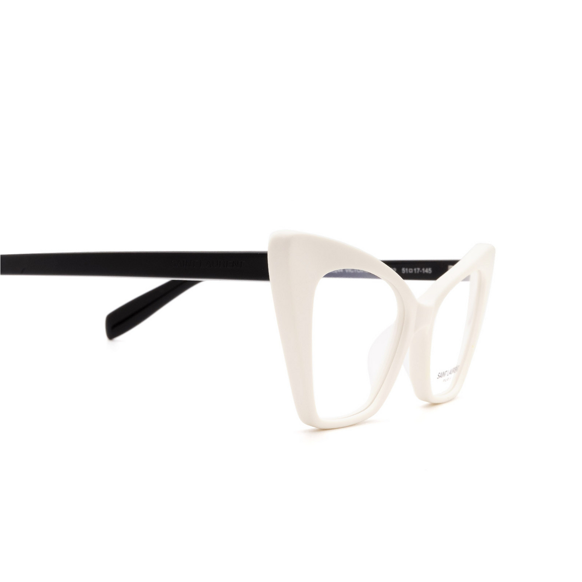 Saint Laurent SL 244 OPT VICTOIRE Eyeglasses 002 White - product thumbnail 3/4