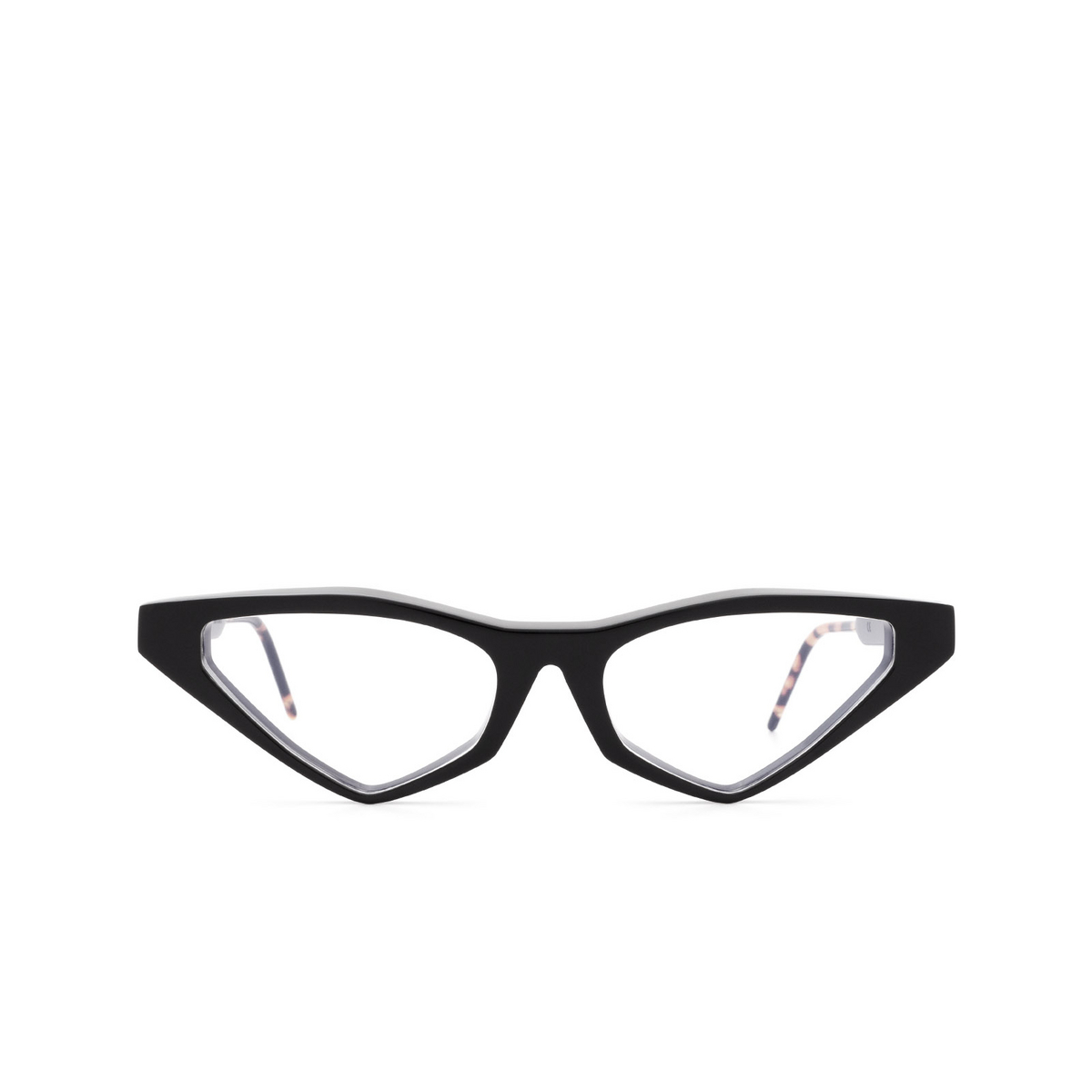 Soya® Cat-eye Eyeglasses: Ann Opt color Shiny Black Blk - front view.