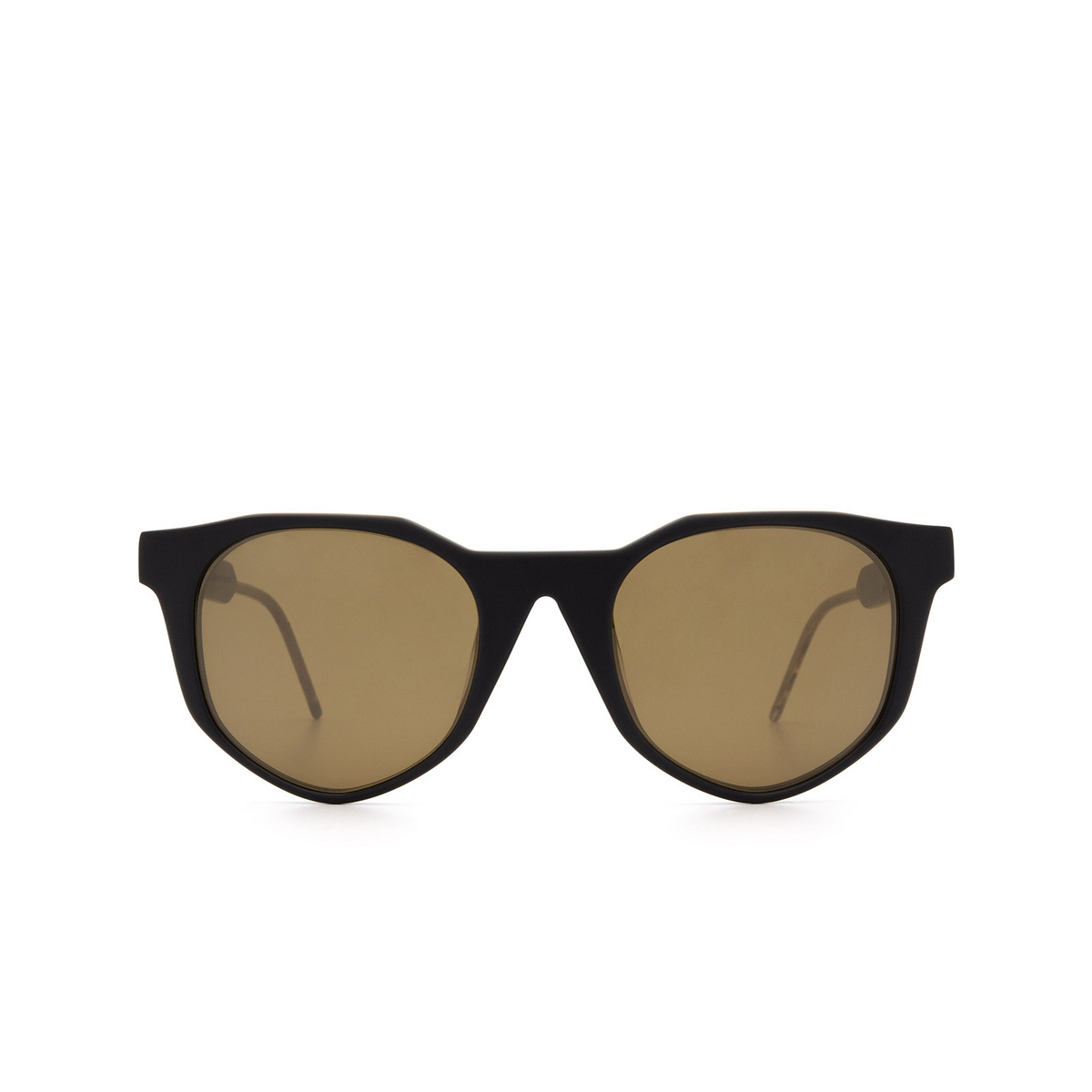 Soya® Irregular Sunglasses: Evan color Matte Black Bkm-g - front view.