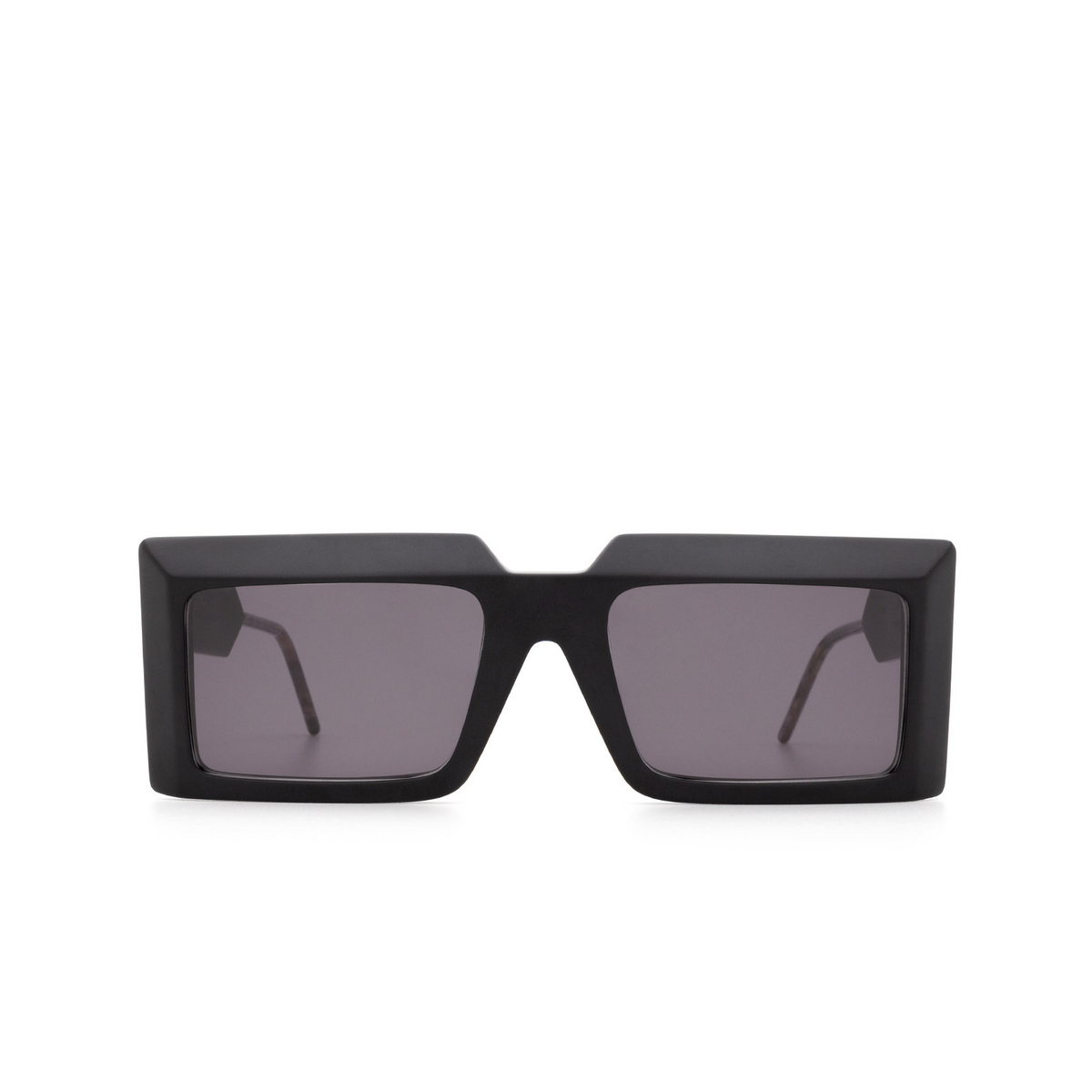 Soya® Rectangle Sunglasses: Ezra color Matte Black Bkm-fs - front view.