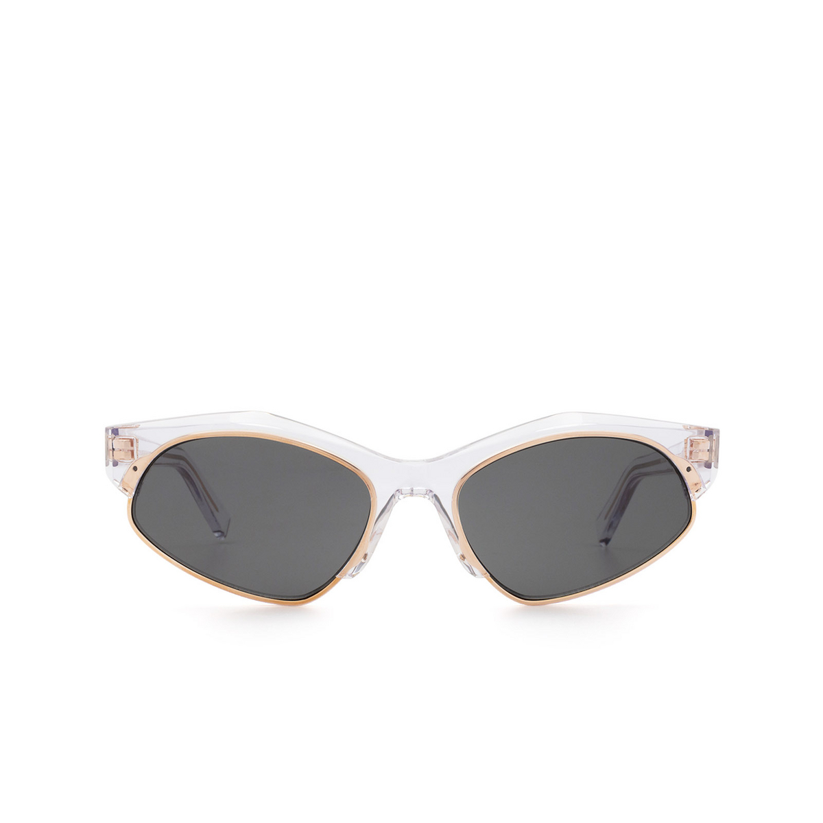 Sportmax® Irregular Sunglasses: SM0004 color Crystal 26A - front view.