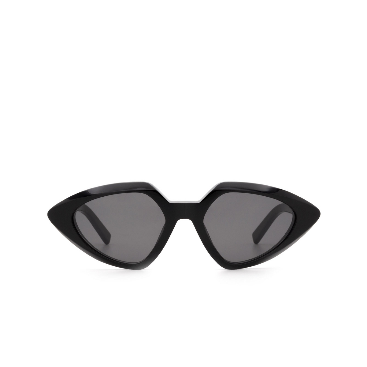 Sportmax® Irregular Sunglasses: SM0005 color Shiny Black 01A - front view.