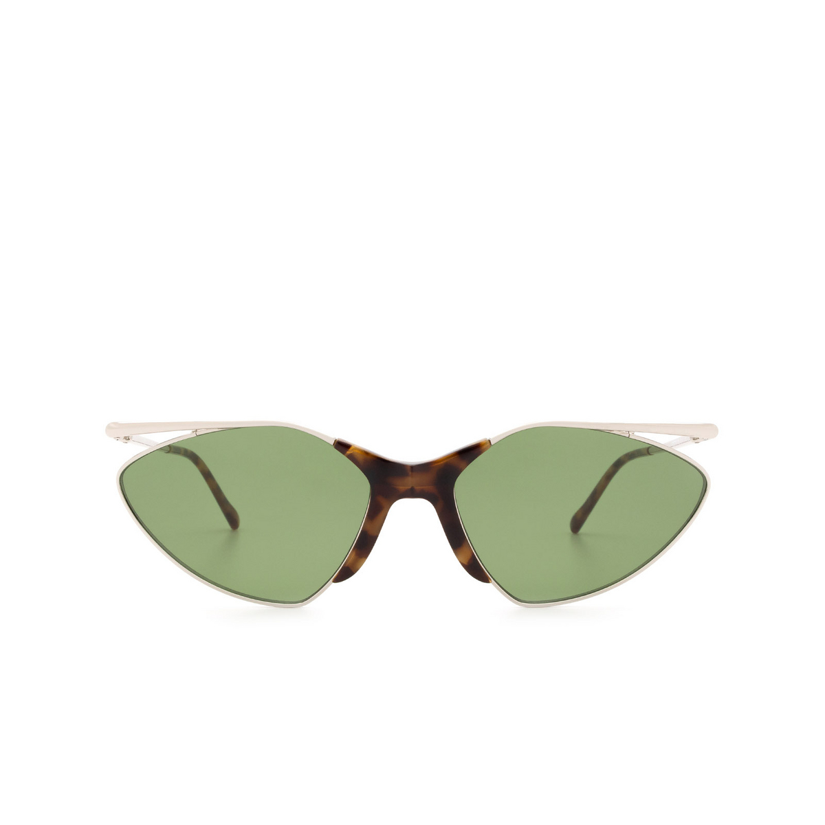 Sportmax® Cat-eye Sunglasses: SM0019 color Shiny Palladium 16N - front view.