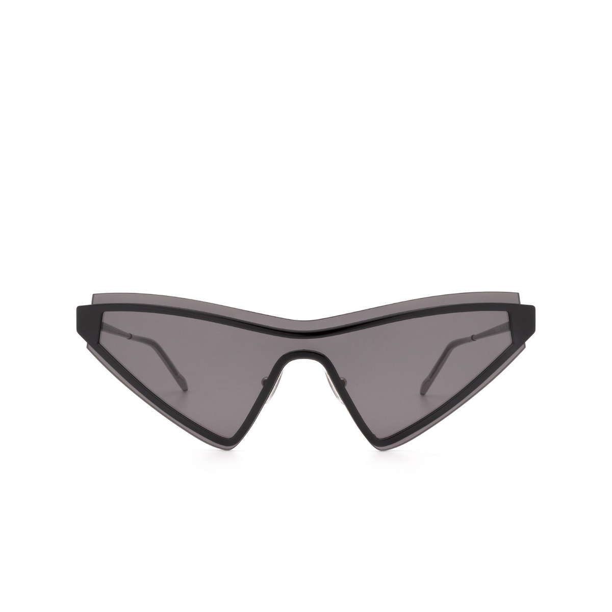 Sportmax® Cat-eye Sunglasses: SM0024 color Shiny Black 01A - front view.