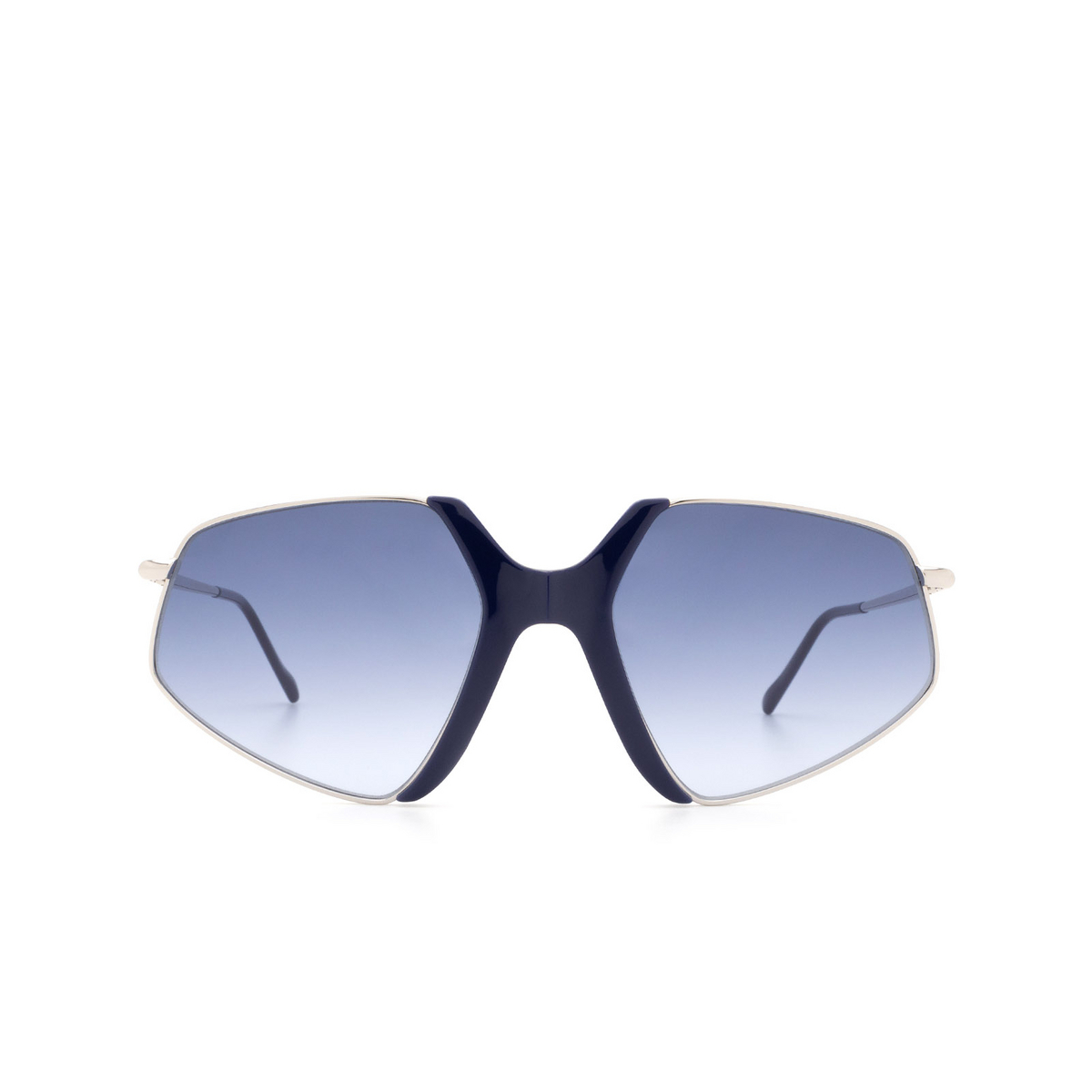 Sportmax® Irregular Sunglasses: SM0029 color Blue 90W - front view.