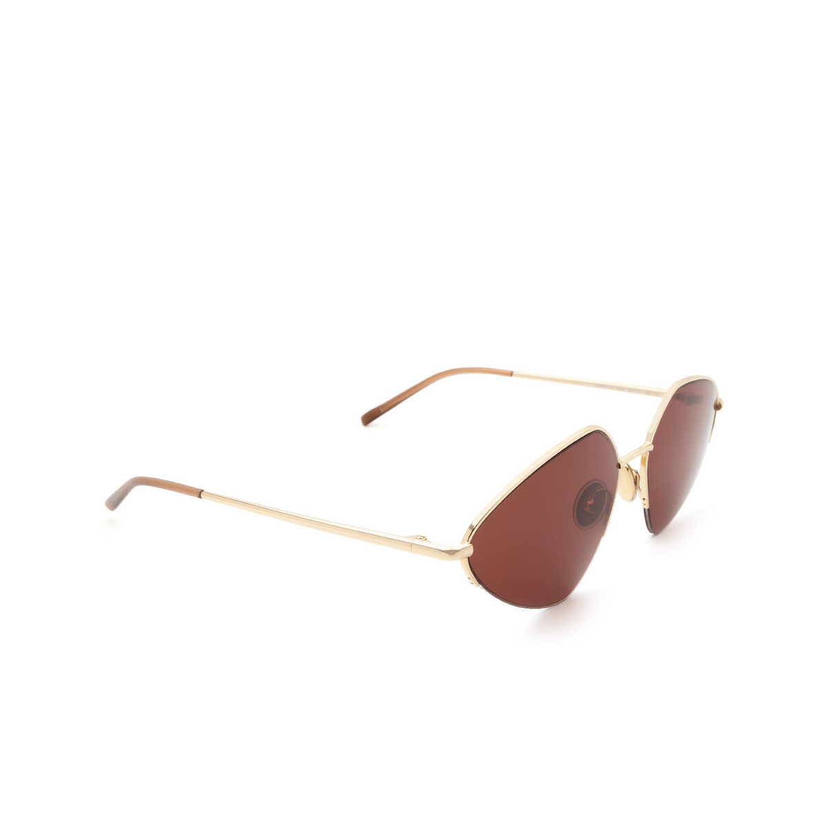 Sportmax® Irregular Sunglasses: SM0032 color Rose Gold 28S - three-quarters view.