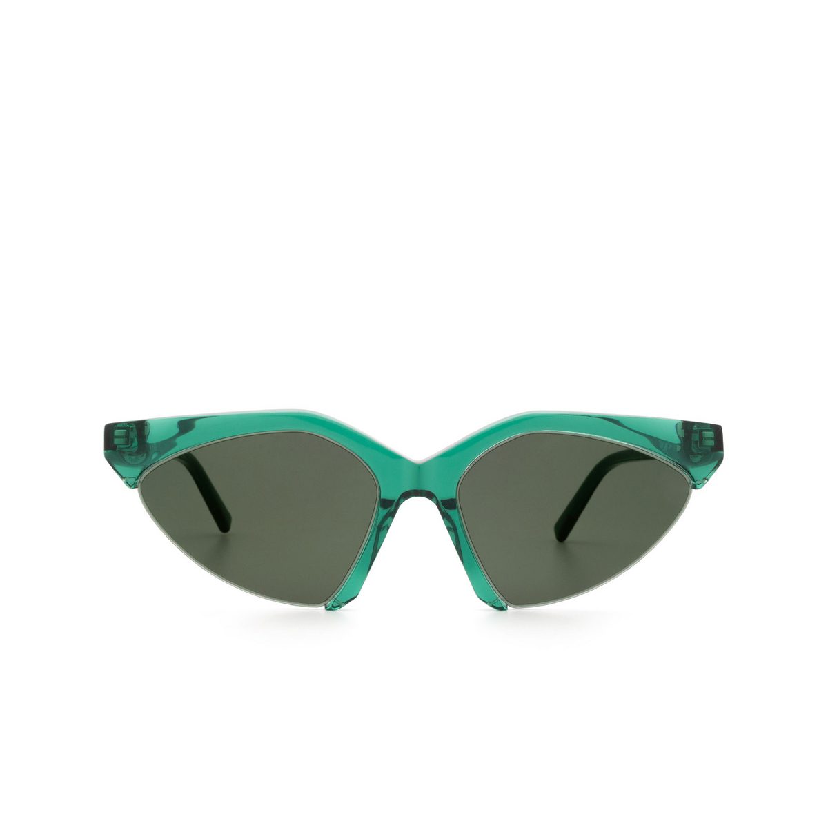 Sportmax® Irregular Sunglasses: SM0035 color Dark Green 98Q - front view.