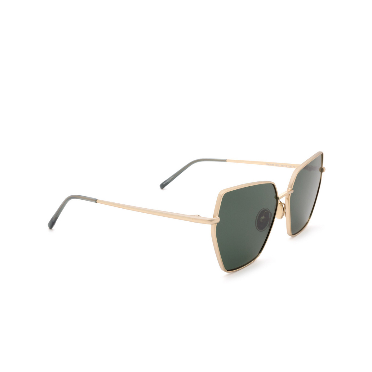 Sportmax® Irregular Sunglasses: SM0036 color Gold 32N - three-quarters view.