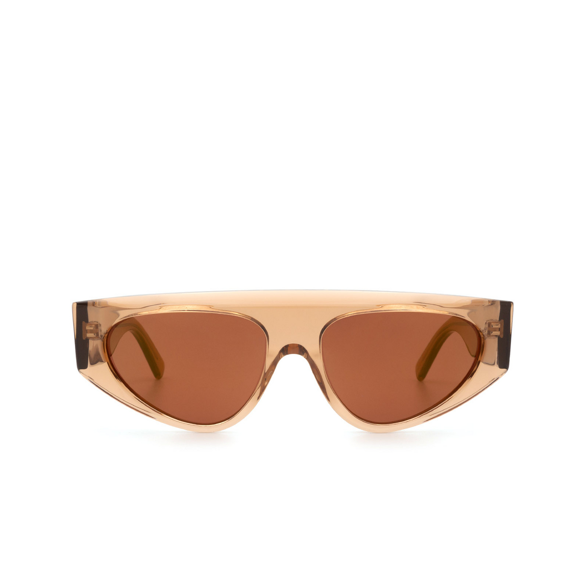 Sportmax® Irregular Sunglasses: SM0037 color Light Brown 47G - front view.