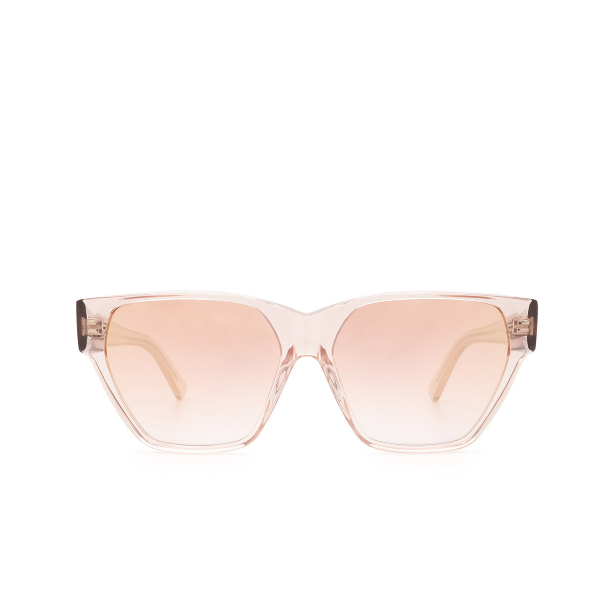 Sportmax® Square Sunglasses: SM0038 color Light Brown 47U - front view.