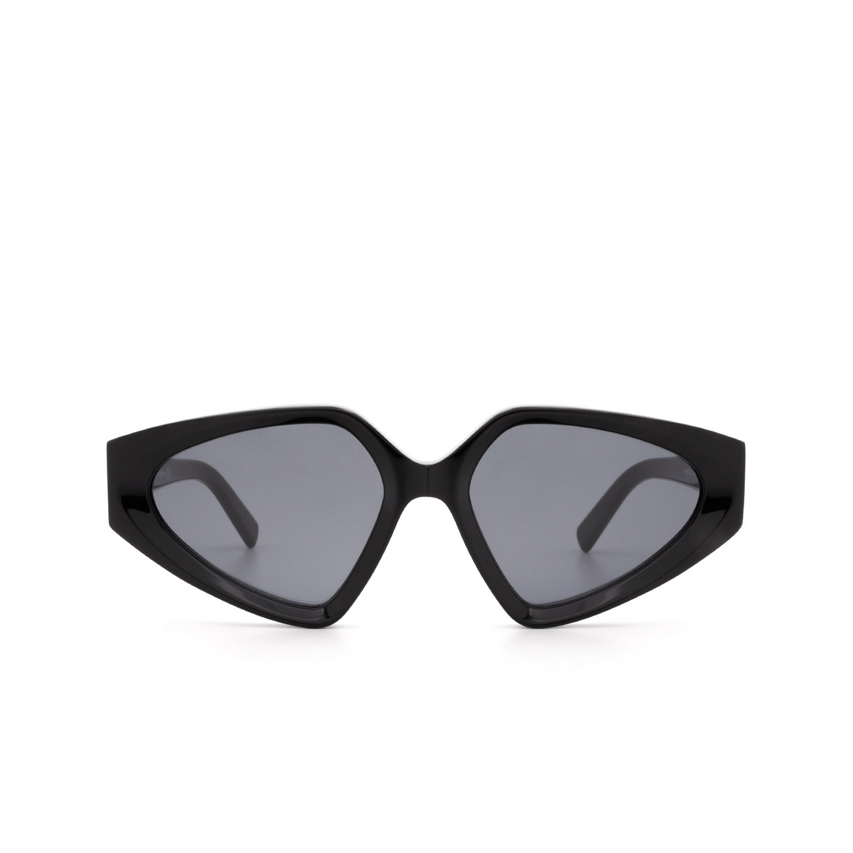 Sportmax® Irregular Sunglasses: SM0039 color Black 01A - front view.