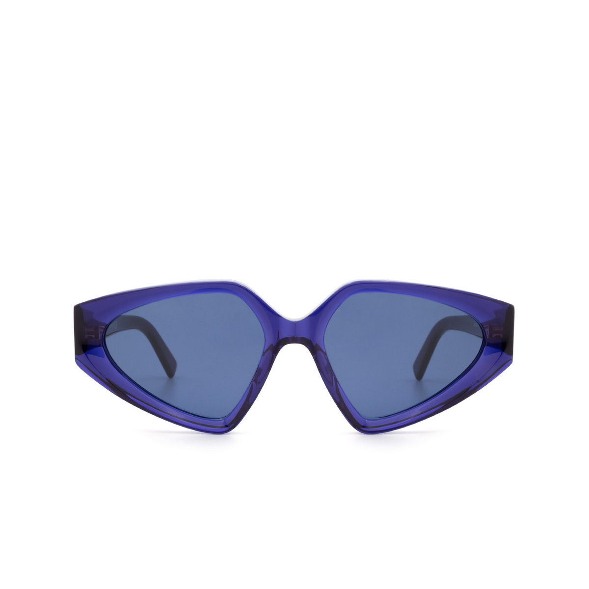 Sportmax® Irregular Sunglasses: SM0039 color Blue 92V - front view.