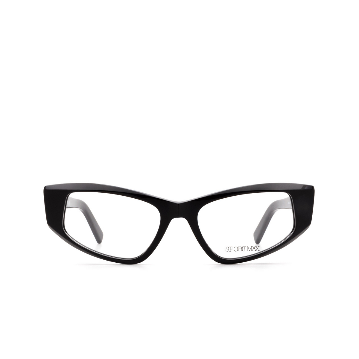 Sportmax® Cat-eye Eyeglasses: SM5003 color Black 001 - front view.