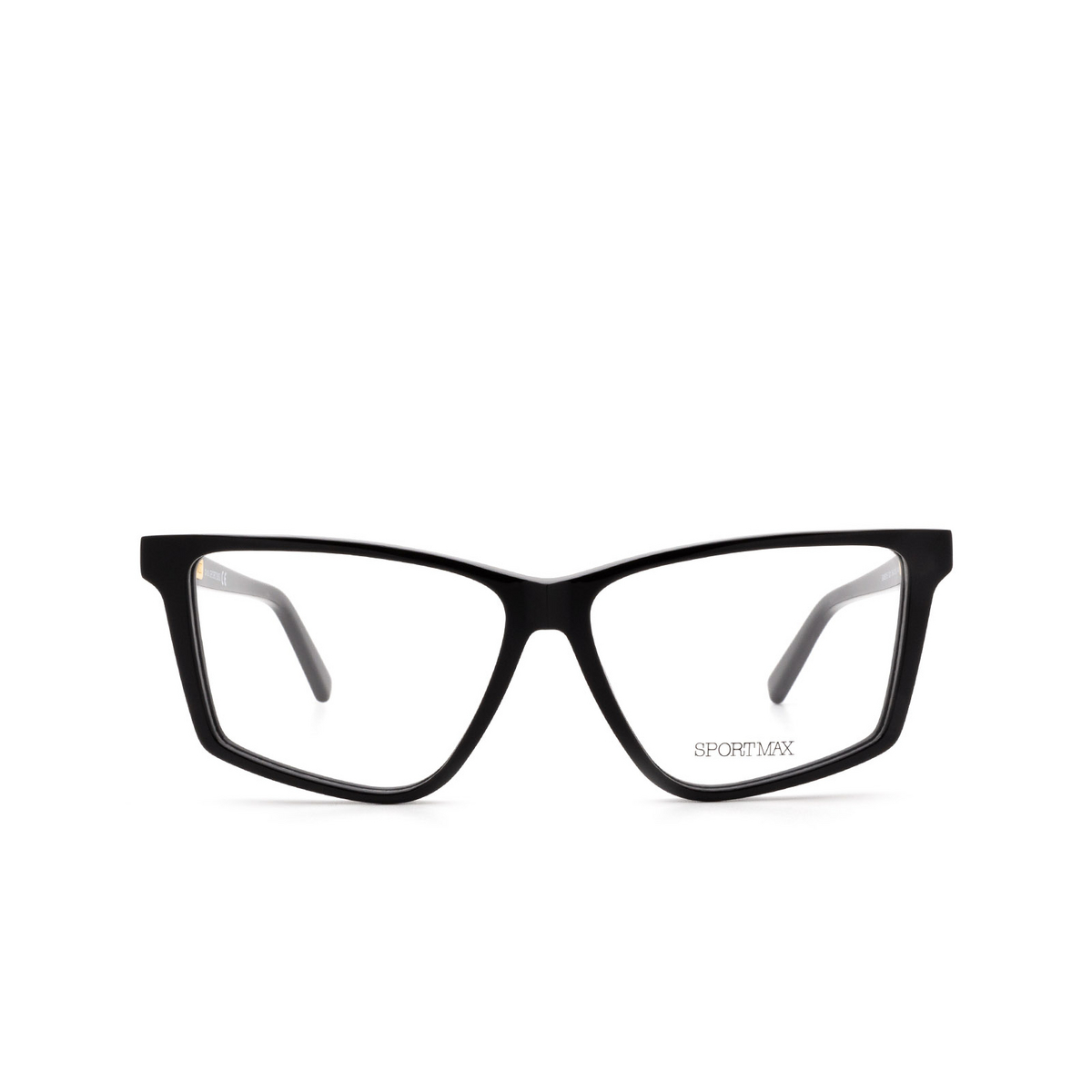 Sportmax® Irregular Eyeglasses: SM5015 color 001 Black - front view