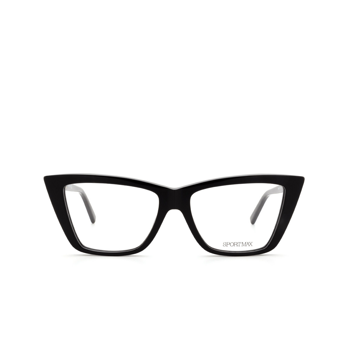 Sportmax® Irregular Eyeglasses: SM5017 color Black 001 - front view.